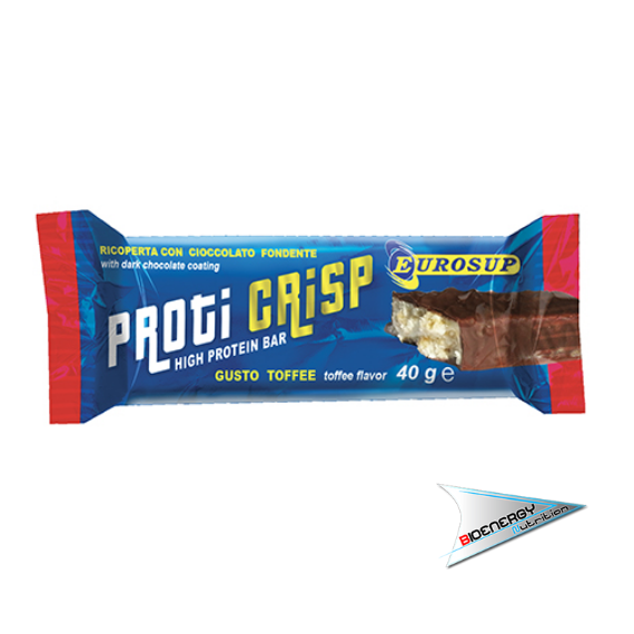 Eurosup-PROTI CRISP (Conf. 20 barrette da  40 gr)   Toffee  